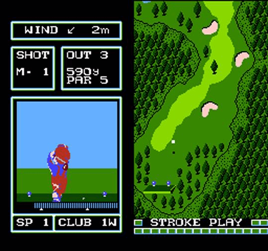 Golf Japan Course Nintendo Disk System