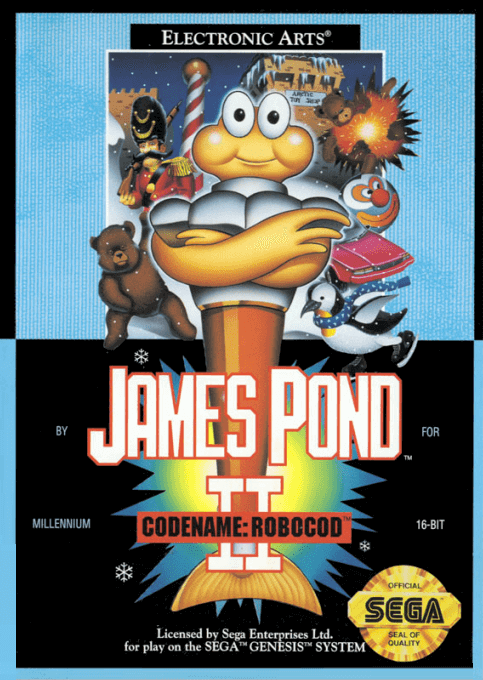James Pond II: Codename: Robocod - GEN - Sega Genesis - Packshot James Pond II: Codename: Robocod - GEN - Sega Genesis - Packshots