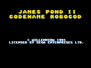 James Pond II: Codename: Robocod - GEN - Sega Genesis - Title James Pond II: Codename: Robocod - GEN - Sega Genesis - Titles