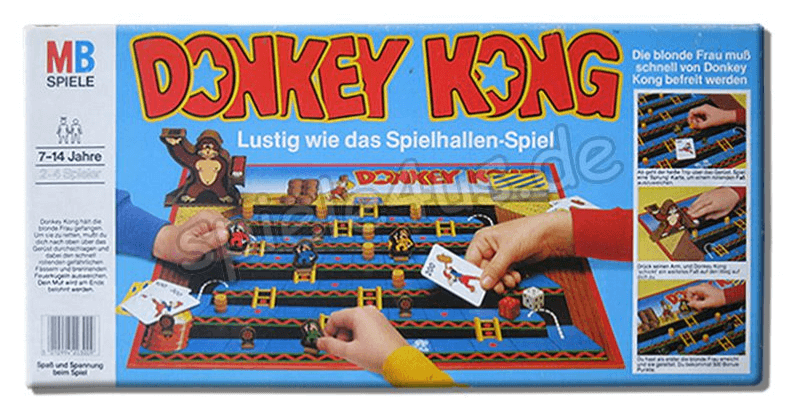 Donkey Kong gibt es auch als Brettspiel