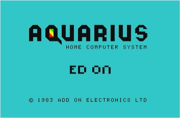 Ed-On - AQUARIUS - Mattel Aquarius - Titles