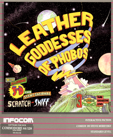 Leather Goddesses of Phobos - C64 - Commodore 64 - Packshots