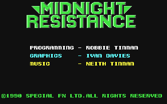 Midnight Resistance - C64 - Commodore 64 - Titles