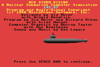 Red Storm Rising - C64 - Commodore 64 - Titles