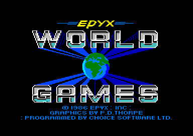 World Games - CPC - Amstrad CPC - Titles