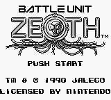 Battle Unit Zeoth - GAMEBOY - Nintendo Game Boy - Titles