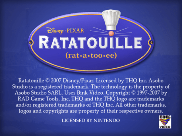 Disney/Pixar Ratatouille - GAMECUBE - Nintendo GameCube - Titles