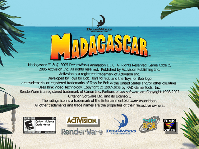Madagascar - GAMECUBE - Nintendo GameCube - Titles