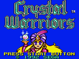 Crystal Warriors - GAMEGEAR - Sega Game Gear - Titles
