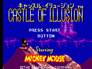 Mickey Mouse no Castle Illusion - GAMEGEAR - Sega Game Gear - Titles