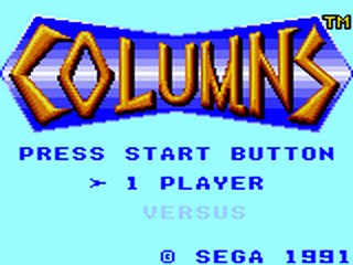 Columns - GAMEGEAR - Sega Game Gear - Titles