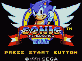 Sonic the Hedgehog - GAMEGEAR - Sega Game Gear - Titles