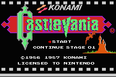 Castlevania - GBA - Nintendo Game Boy Advance - Titles