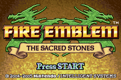 Fire Emblem: The Sacred Stones - GBA - Nintendo Game Boy Advance - Titles