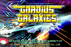 Gradius Galaxies - GBA - Nintendo Game Boy Advance - Titles