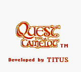 Quest for Camelot - GBC - Nintendo Game Boy Color - Titles