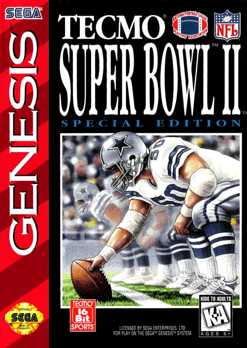 Tecmo Super Bowl II: Special Edition - GEN - Sega Genesis