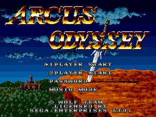 Arcus Odyssey - GEN - Sega Genesis - Titles