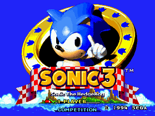 Sonic the Hedgehog 3 - GEN - Sega Genesis - Titles