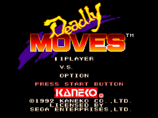 Deadly Moves - GEN - Sega Genesis - Titles
