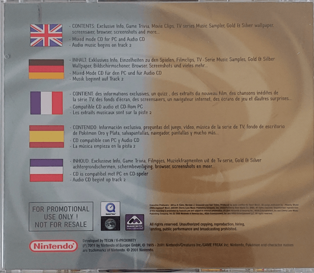 Pokémon Silver and Gold Version - MULTIPLE - Multiple - Titles