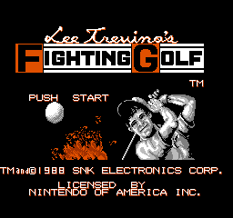 Lee Trevino's Fighting Golf - NES - Nintendo Entertainment System - Titles