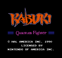 Kabuki Quantum Fighter - NES - Nintendo Entertainment System - Titles