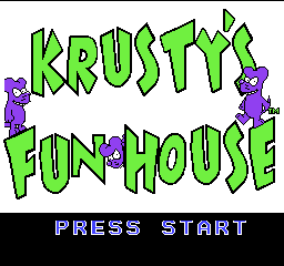 Krusty's Fun House - NES - Nintendo Entertainment System - Titles