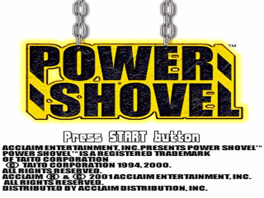 Power Shovel - PS - Sony PlayStation - Titles
