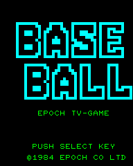 Super Baseball - SCV - Epoch Super Cassette Vision - Titles