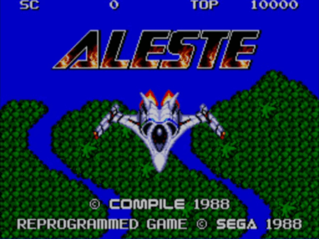 Aleste - SM3 - Sega Mark III - Titles