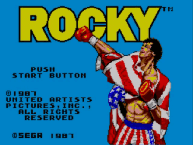 Rocky - SM3 - Sega Mark III - Titles
