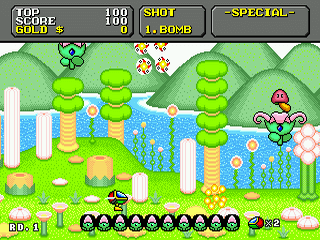 Super Fantasy Zone - SMD - Sega Mega Drive - Ingames