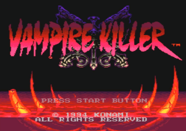 Vampire Killer - SMD - Sega Mega Drive - Titles
