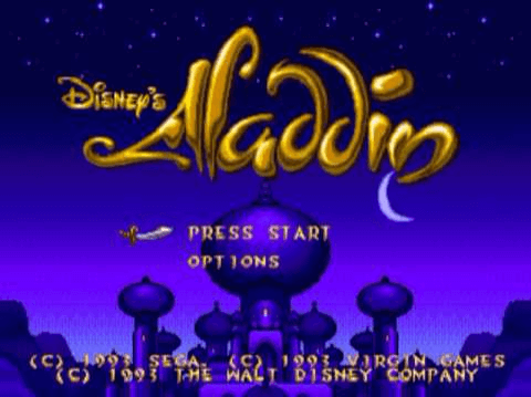 Disney's Aladdin - SMD - Sega Mega Drive - Titles