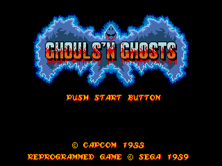 Ghouls 'n Ghosts - SMD - Sega Mega Drive - Titles