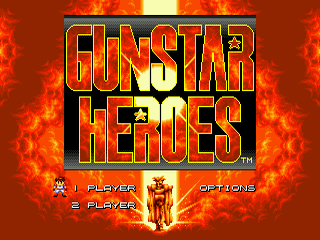 Gunstar Heroes - SMD - Sega Mega Drive - Titles