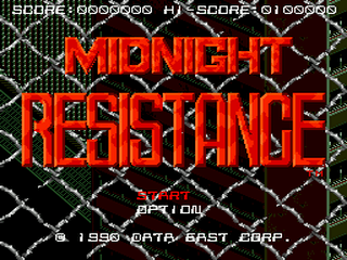 Midnight Resistance - SMD - Sega Mega Drive - Titles