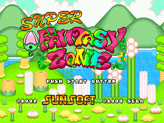 Super Fantasy Zone - SMD - Sega Mega Drive - Titles