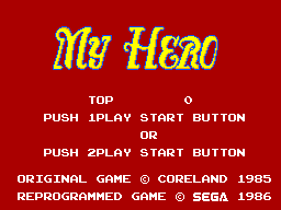 My Hero - SMS - Sega Master System - Titles