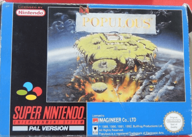 Populous - SNES - Nintendo Super Nintendo Entertainment System - Packshots