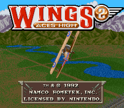 Wings 2: Aces High - SNES - Nintendo Super Nintendo Entertainment System - Titles