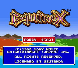 Equinox - SNES - Nintendo Super Nintendo Entertainment System - Titles