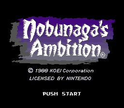 Nobunaga's Ambition - SNES - Nintendo Super Nintendo Entertainment System - Titles