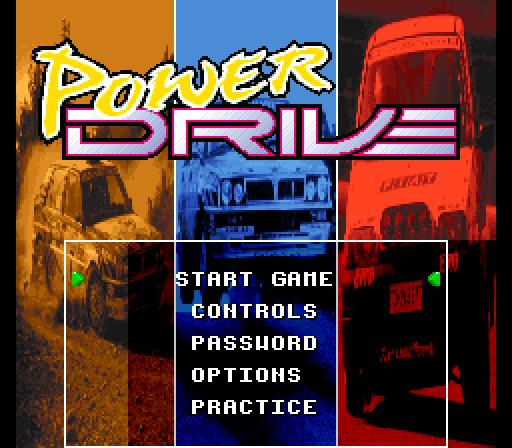 Power Drive - SNES - Nintendo Super Nintendo Entertainment System - Titles