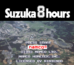 Suzuka 8 Hours - SNES - Nintendo Super Nintendo Entertainment System - Titles