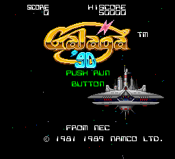 Galaga '90 - TG16 - NEC Turbo Grafx TurboChip - Titles