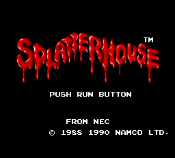 Splatterhouse - TG16 - NEC Turbo Grafx TurboChip - Titles