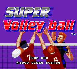 Super Volleyball - TG16 - NEC Turbo Grafx TurboChip - Titles